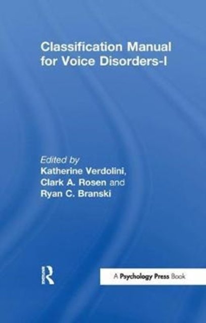 Classification Manual for Voice Disorders-I