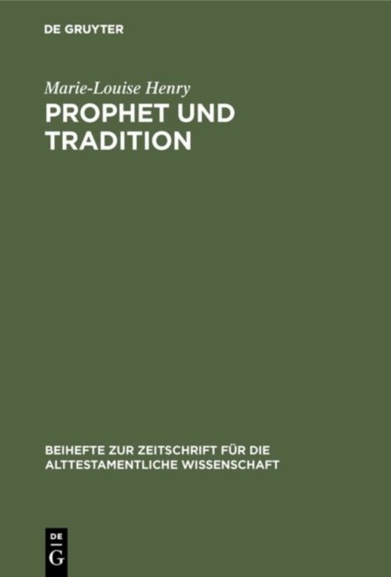 Prophet Und Tradition