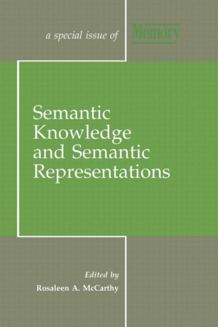 Semantic Knowledge and Semantic Representations