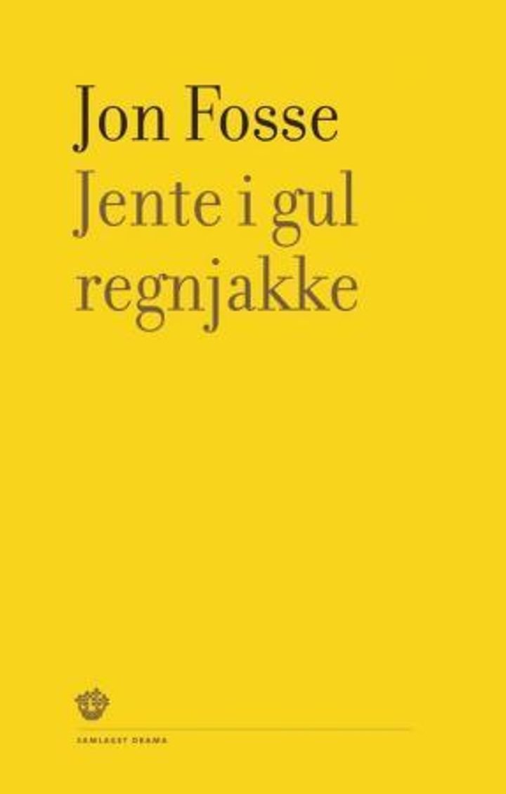 Jente i gul regnjakke - eit bilete
