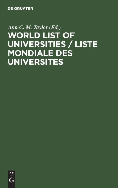 World List of Universities / Liste Mondiale des Universites