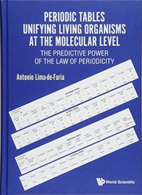 Periodic Tables Unifying Living Organisms at the Molecular Level