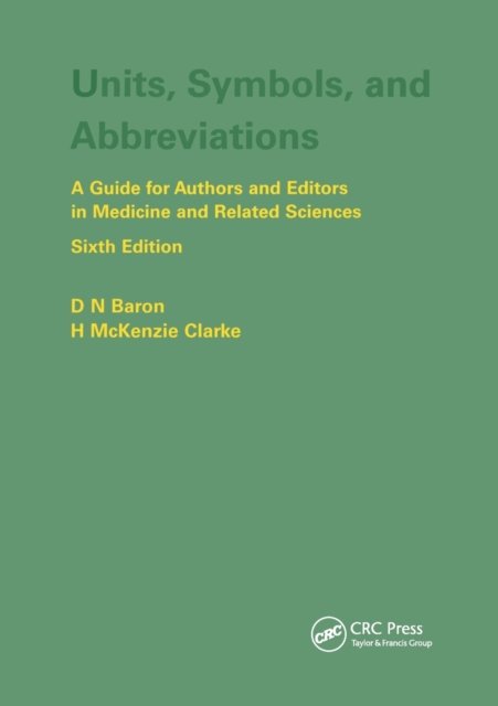 Units, Symbols and Abbreviations