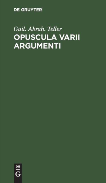 Opuscula Varii Argumenti