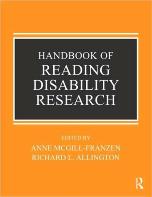 Handbook of Reading Disability Research