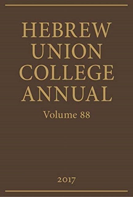 Hebrew Union College Annual