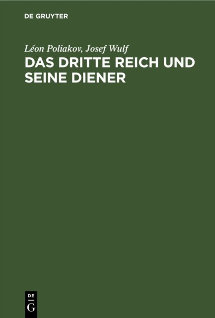 Dritte Reich und seine Diener