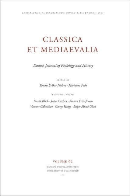 Classica et Mediaevalia vol. 62