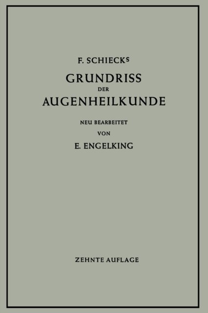 Grundriss der Augenheilkunde fur Studierende