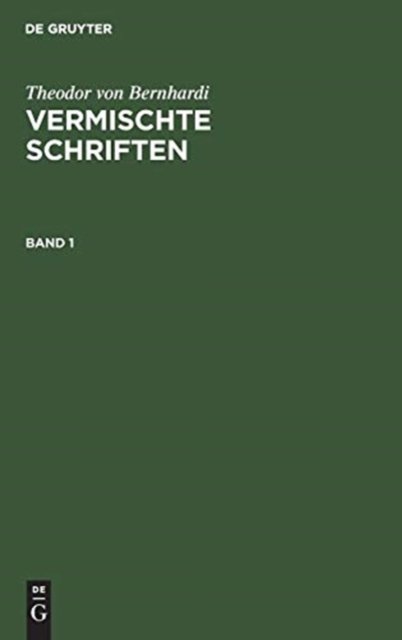 Vermischte Schriften. Band 1