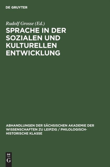 Sprache in Der Sozialen Und Kulturellen Entwicklung