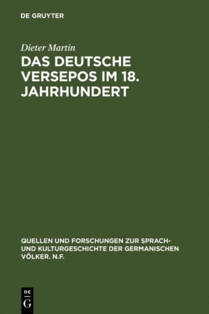 deutsche Versepos im 18. Jahrhundert