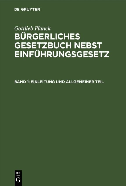 Einleitung Und Allgemeiner Teil
