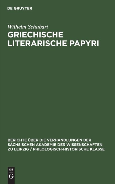Griechische Literarische Papyri