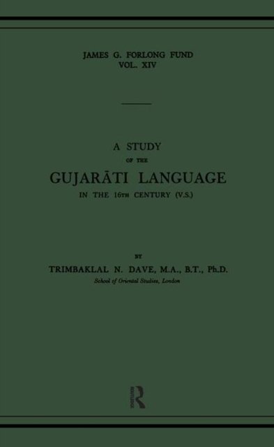 A Study of the Gujarati Language in the XVth Century