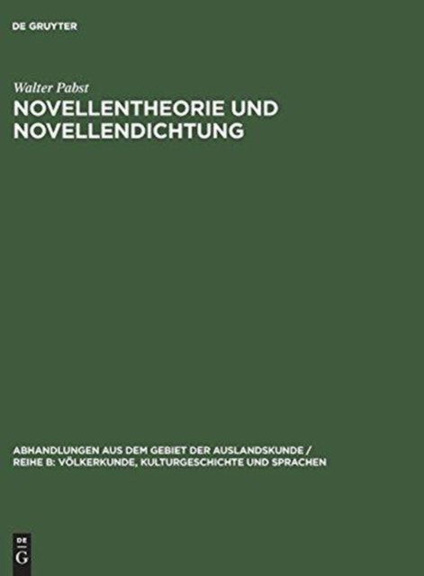 Novellentheorie und Novellendichtung