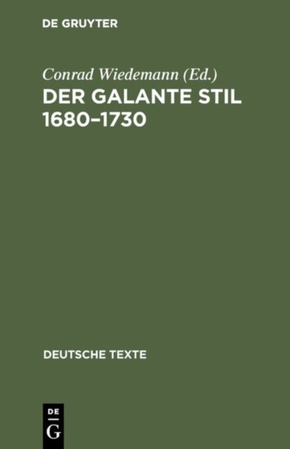 Der galante Stil 1680-1730
