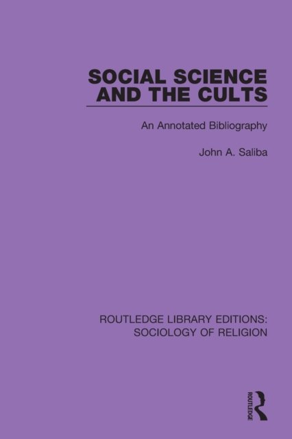 Social Science and the Cults