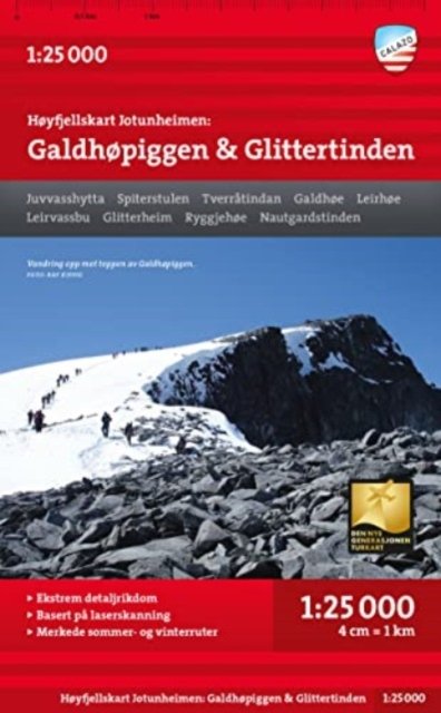 Galdhøpiggen - Høyfjellskart