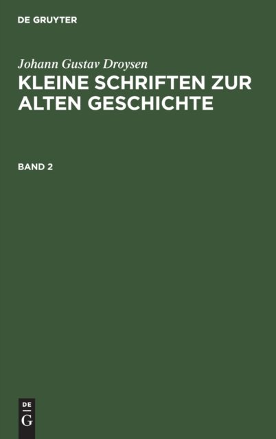 Kleine Schriften zur alten Geschichte. Band 2