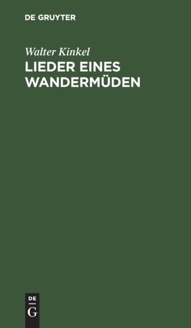 Lieder Eines Wandermuden