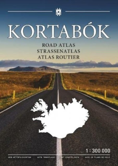 Iceland Road Atlas 1:300 000 Kortabok 2021-23 - comprehensive edition