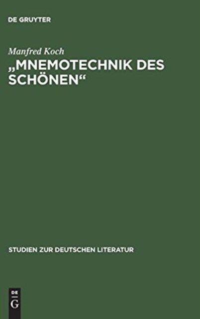 "Mnemotechnik des Schonen"