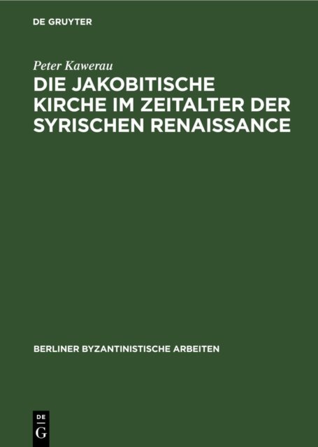 jakobitische Kirche im Zeitalter der syrischen Renaissance