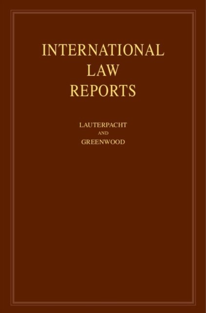 International Law Reports: Volume 147
