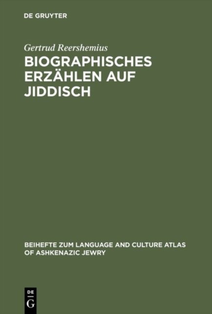 Biographisches Erzählen Auf Jiddisch