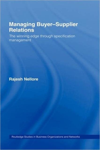 Managing Buyer-Supplier Relations