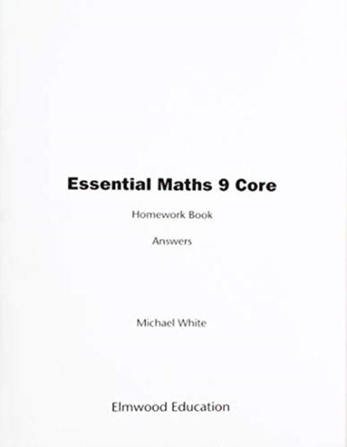 Essential Maths 9 Core Homework Answers