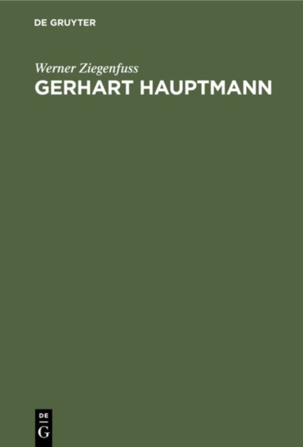 Gerhart Hauptmann