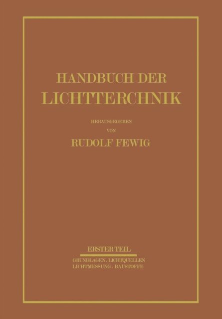 Handbuch der Lichttechnik