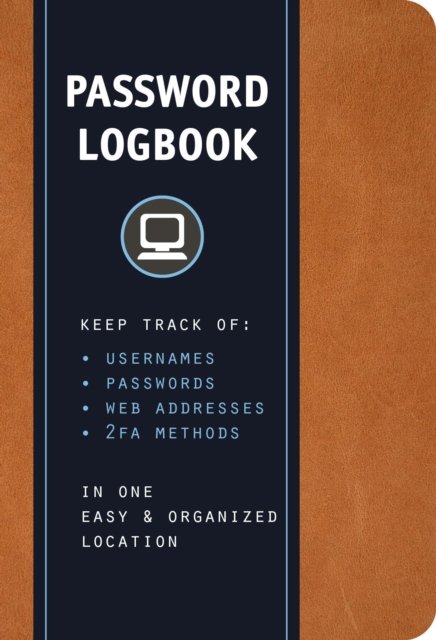 Password Logbook (Cognac Leatherette)