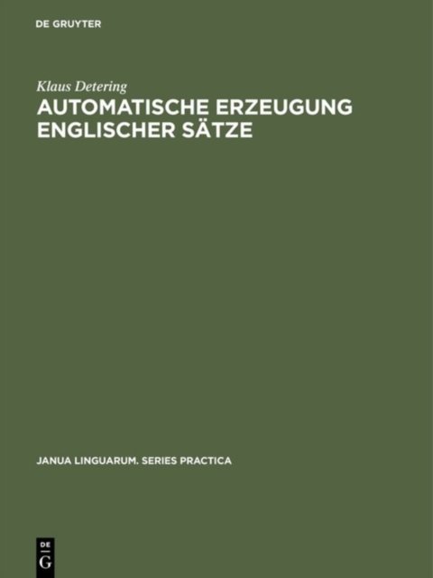 Automatische Erzeugung Englischer Satze