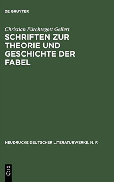 Schriften Zur Theorie Und Geschichte Der Fabel
