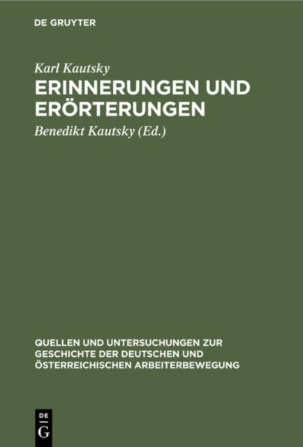 Erinnerungen Und Erorterungen