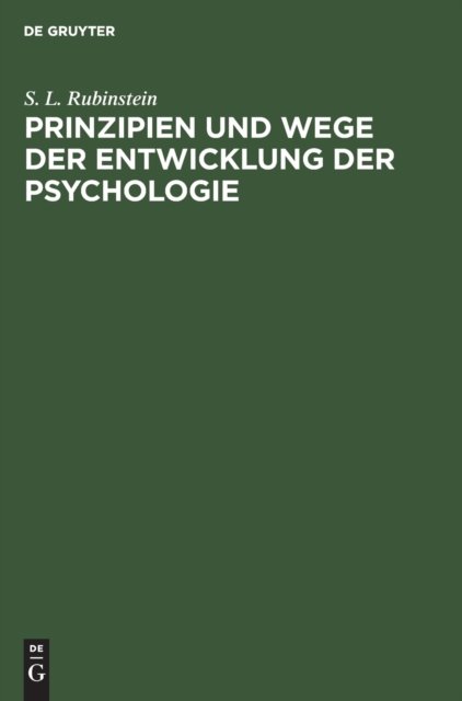 Prinzipien Und Wege Der Entwicklung Der Psychologie