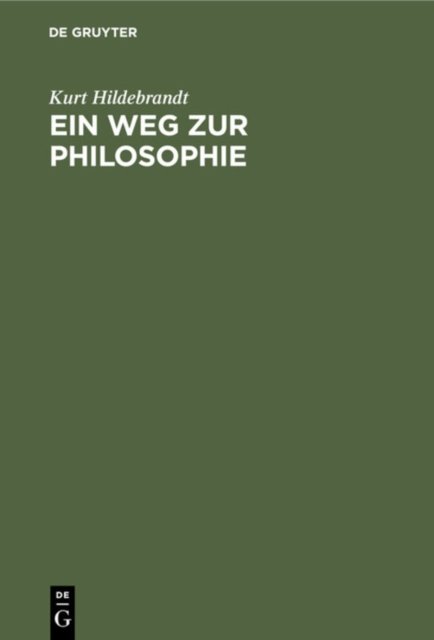 Ein Weg Zur Philosophie