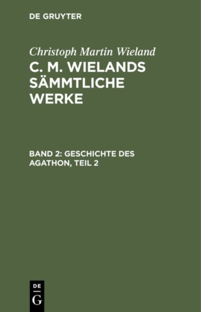 Geschichte Des Agathon, Teil 2