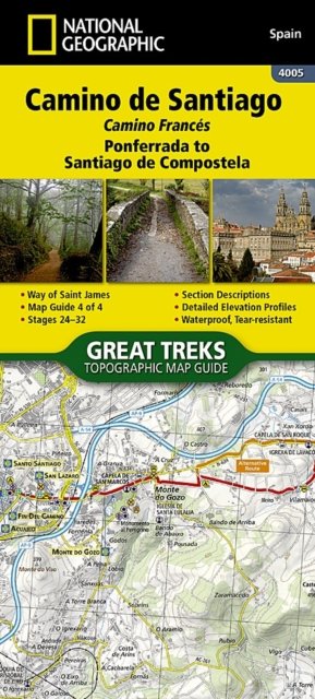 Camino de Santiago - Camino Frances Map 4 of 4