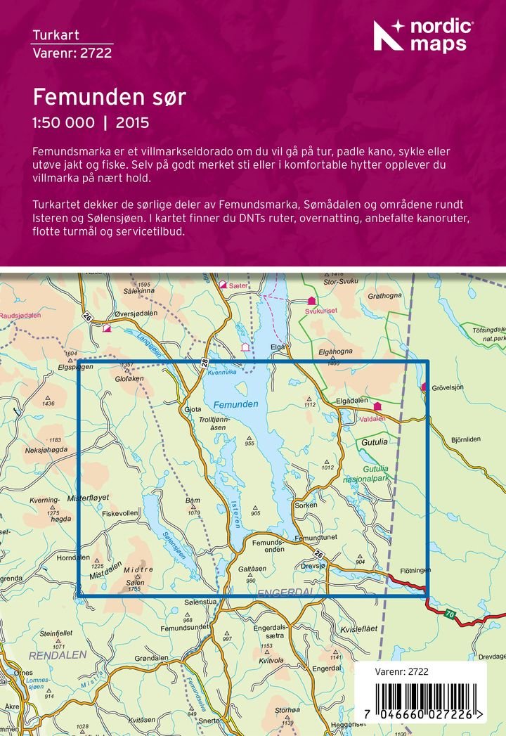 Femunden Sør DNT Turkart