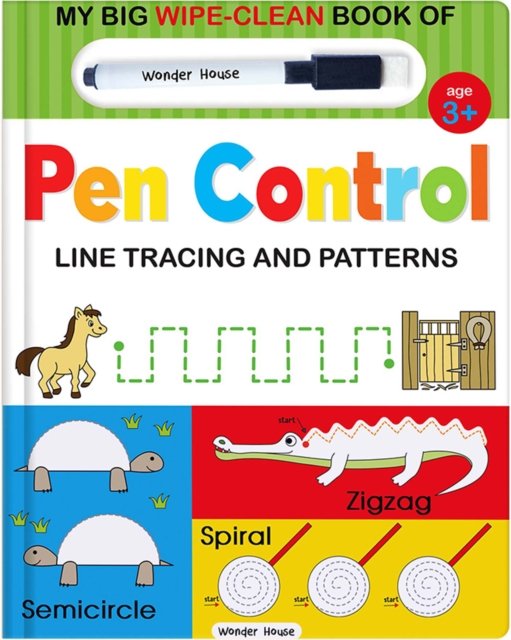 My Big Wipe and Clean Book of Pen Control for Kids Line Tracing and Patterns