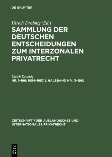 1954-1957, I. Halbband Nr. (1-196)