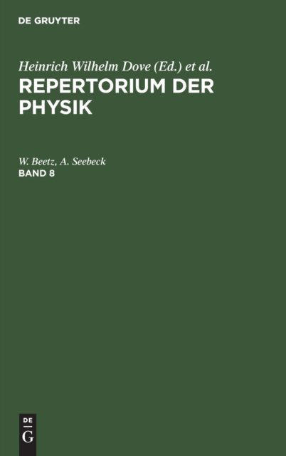 Repertorium der Physik. Band 8