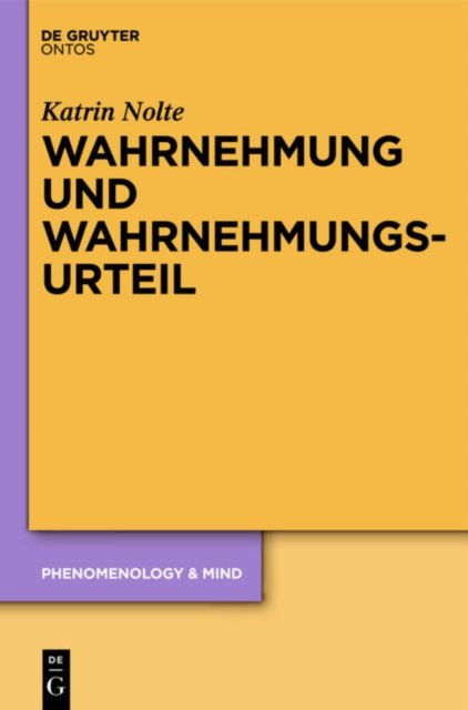 Wahrnehmung Und Wahrnehmungsurteil