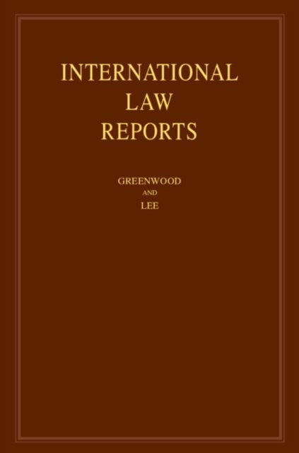 International Law Reports: Volume 194