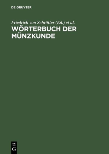 Worterbuch Der Munzkunde