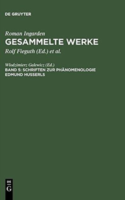 Schriften zur Phänomenologie Edmund Husserls